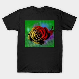 Pop art, rose green, yellow, red T-Shirt